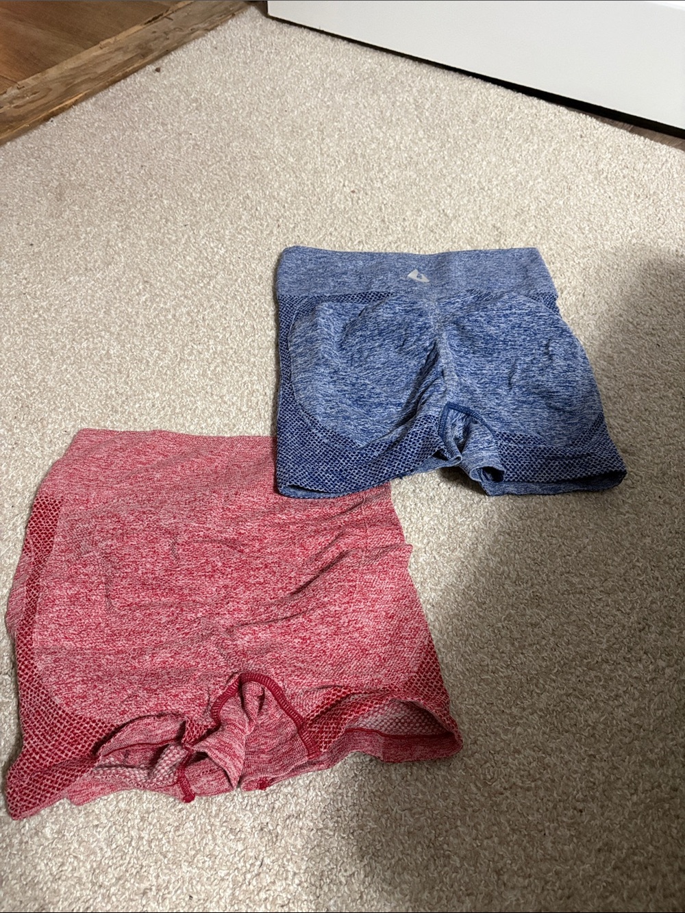 Spandex Shorts 2-Pack Red and Blue